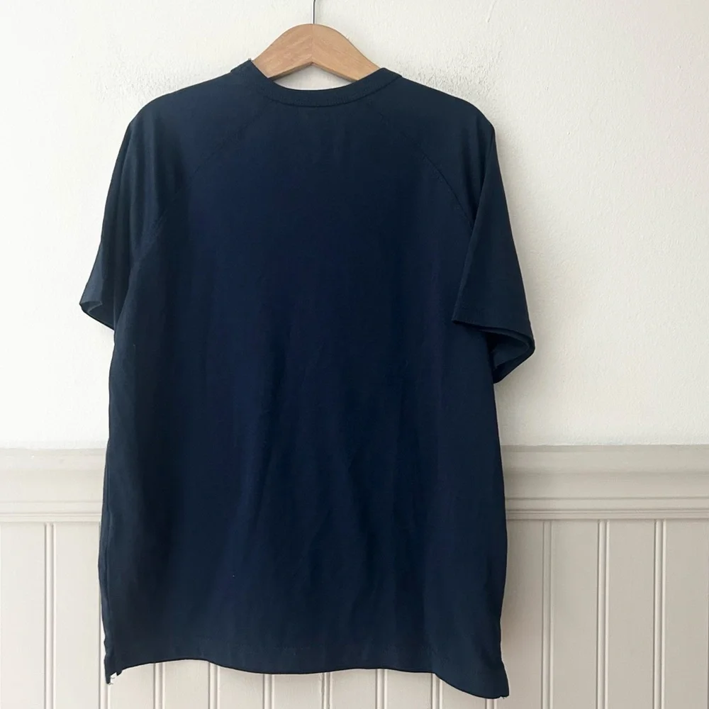 Old Navy Active Boys Size 8 Kids Plain  Navy Blue Short Sleeve Tee